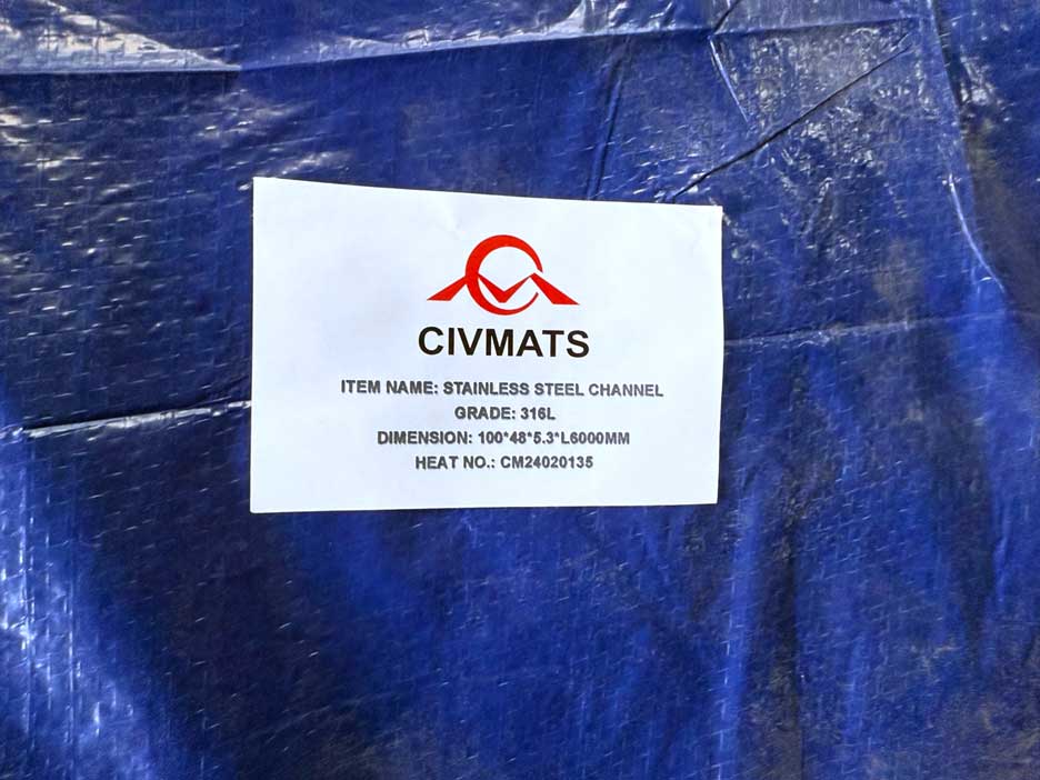 Stainless Steel Channel Bar from China Packed