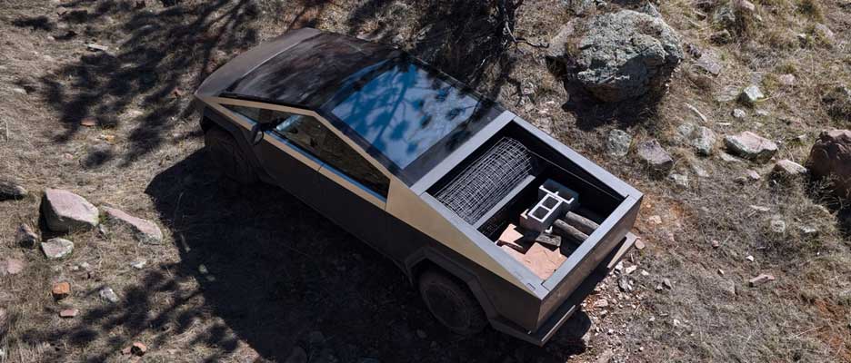 Cybertruck Made Out of Stainless Steel  from Tesla (TESLA 2025)