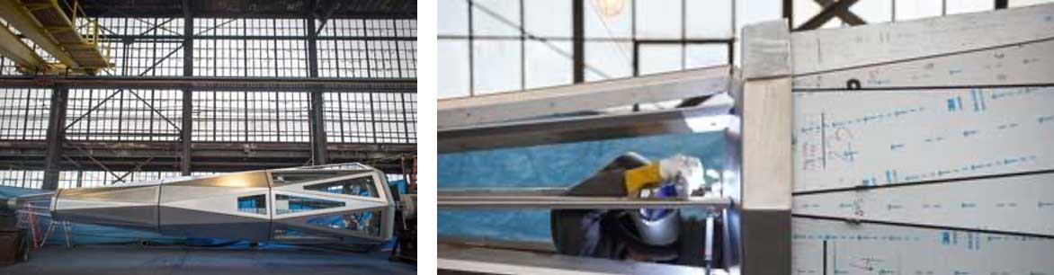 The Fabrication Process of Stainless Steel Spire for One WTC (Photos Courtesy Tim Heston & The Fabricator 2013)