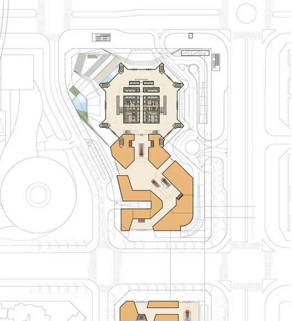 The Plan of Ping An Finance Center (Photo Courtesy of David & E-architect 2018)