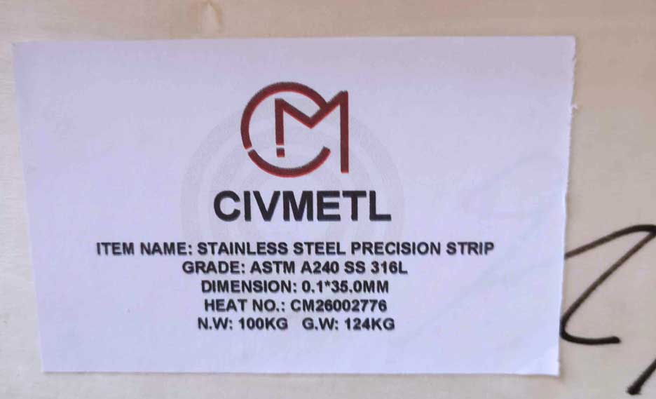 Stainless Steel Precision Strip Exported from CIVMATS in 2026 (I)