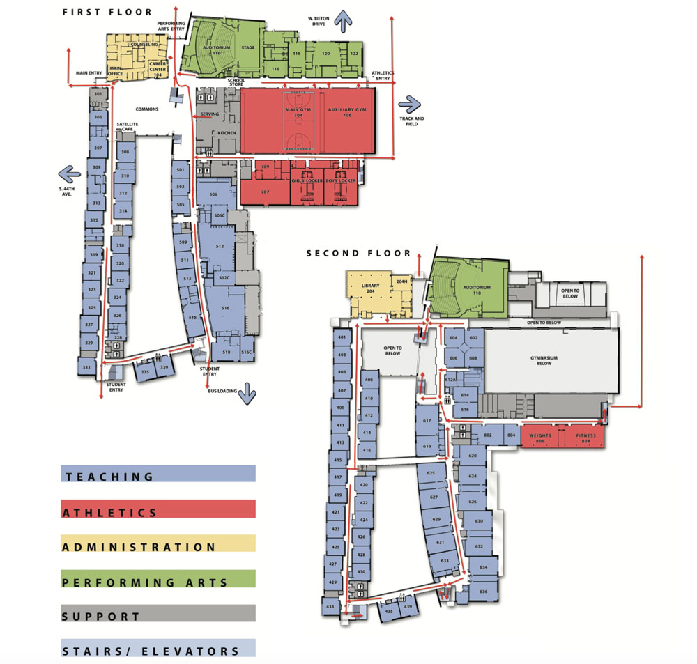 The New Eisenhower High School with More Teaching Spaces for More Students After Replacement (Photo Courtesy of Finalsite 2013)