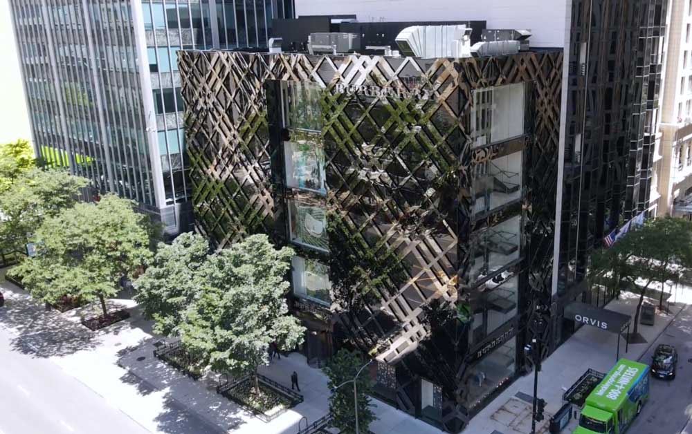 Burberry Chicago, a 5-story Flagship Store at 633 N Michigan Avenue (Photo Courtesy of CSG LLC 2025)