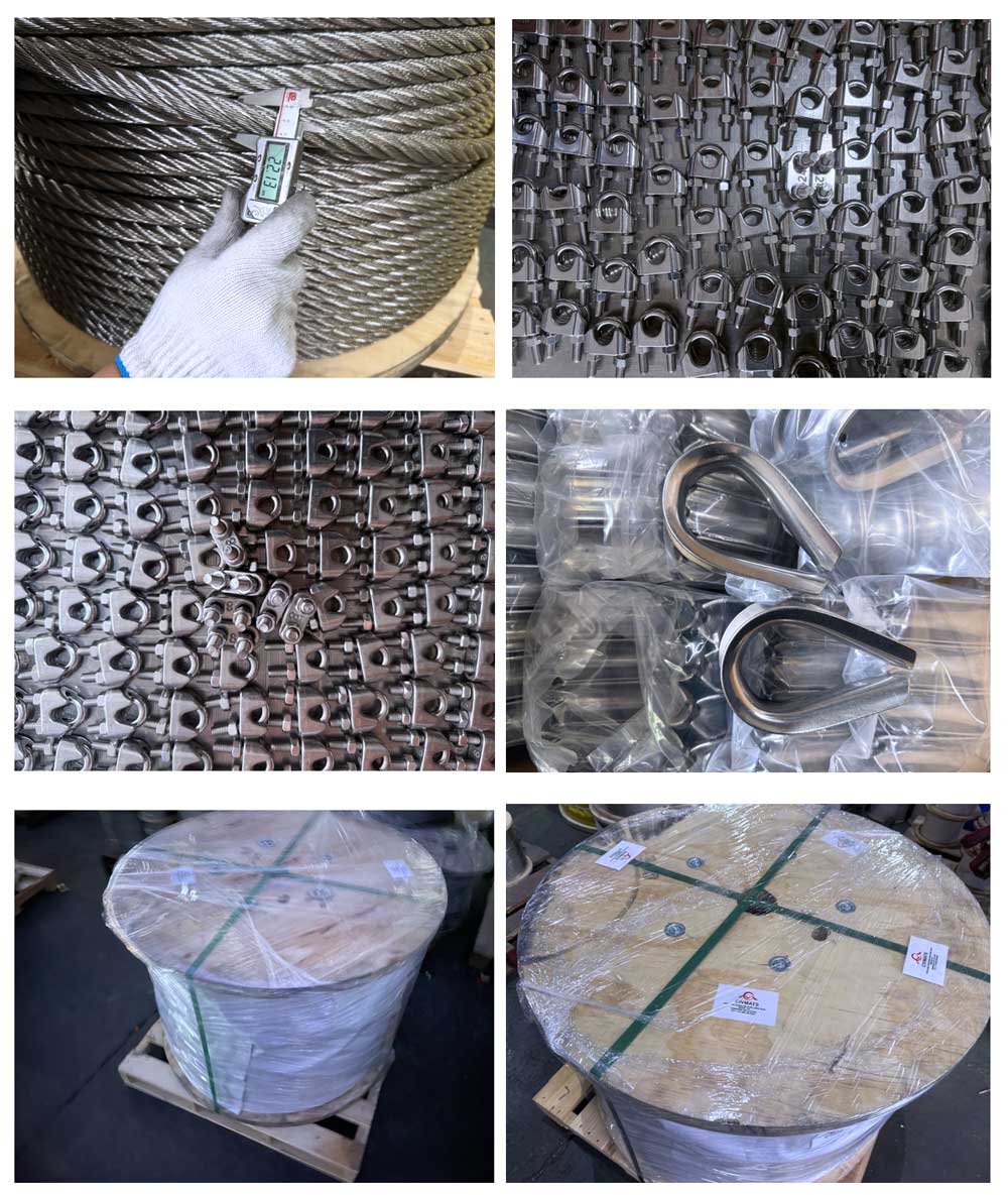 316 Stainless Steel Wire Rope & Fittings Exported to North America from CIVMATS China