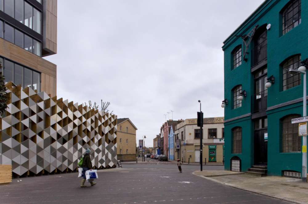 The Striking Façade of Bermondsey Bicycle Store (Photo Courtesy of Mark Hadden & Canadian Architect 2026)