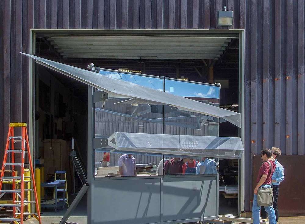 The Prefabricated Stainless Steel Shading Screens Delivered to Site for Installation (Photo Courtesy of A. Zahner Company 2026)