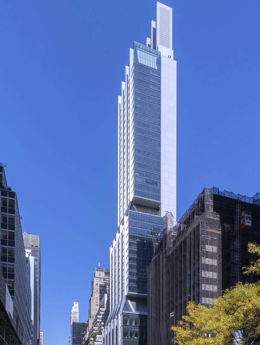 The Pronounced Skyline of 425 Park Avenue (Photo Courtesy of Nigel Young & Archello)