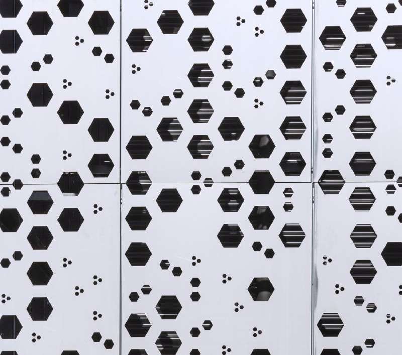 304 Perforated Stainless Steel Mesh Applied to the Facade of the Archives Départementales du Nord – Lille (Phtoto Courtesy of Divisare srl)