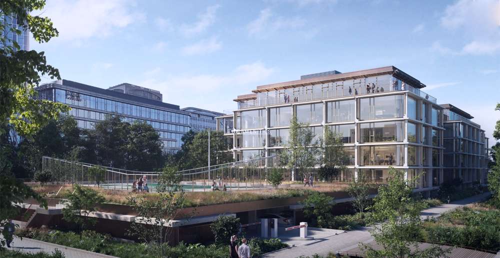 The Greenery and Basketball Court of Philips Global Headquarters (Photo Courtesy of PI59 Amsterdam)