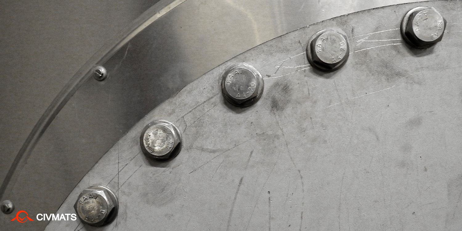 a stainless steel tank